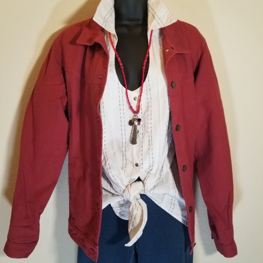 Vintage Gotcha Covered Made in USA Denim Jacket, L